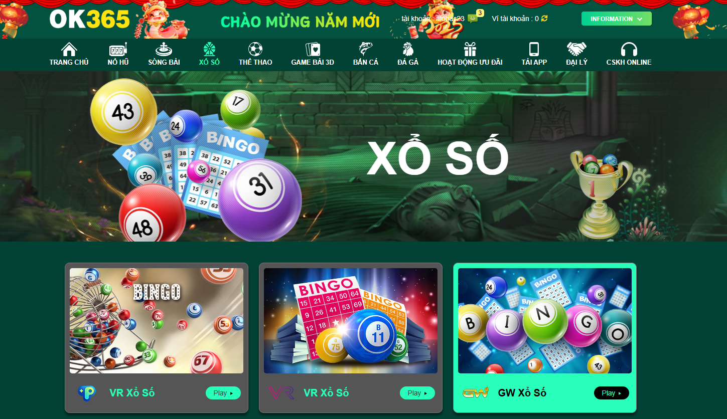 OK365 | Trang Chủ Đăng Nhập Nhà Cái OK365.com Uy Tín 25 Xổ Số Trực Tuyến Đặc Sắc cung cấp hình thức chơi online đa dạng từ xổ số miền Bắc, miền Nam đến quốc tế